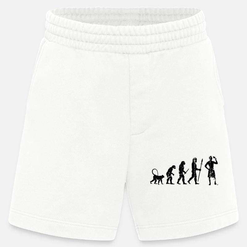 L’évolution de l’amateur de crème glacée - Short bio épais fabriqué en UE - OFF WHITE