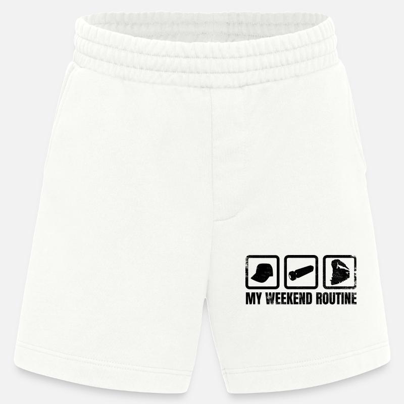Trainspotter Zeitplan - Heavyweight Shorts - made by SPREAD  - OFF WHITE
