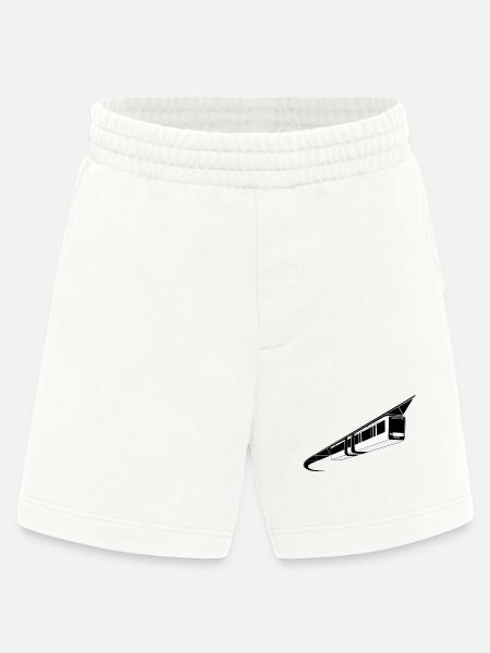 Wuppertal Schwebebahn schwarz/weiß - Heavyweight Shorts - made by SPREAD  - OFF WHITE
