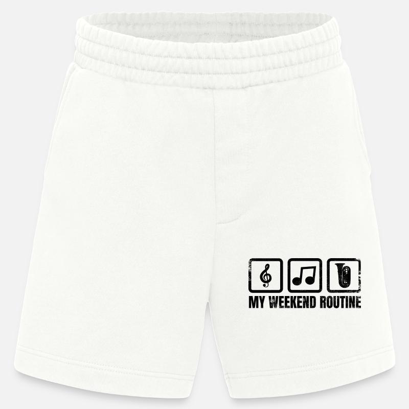 Ma routine du week-end - Short bio épais fabriqué en UE - OFF WHITE