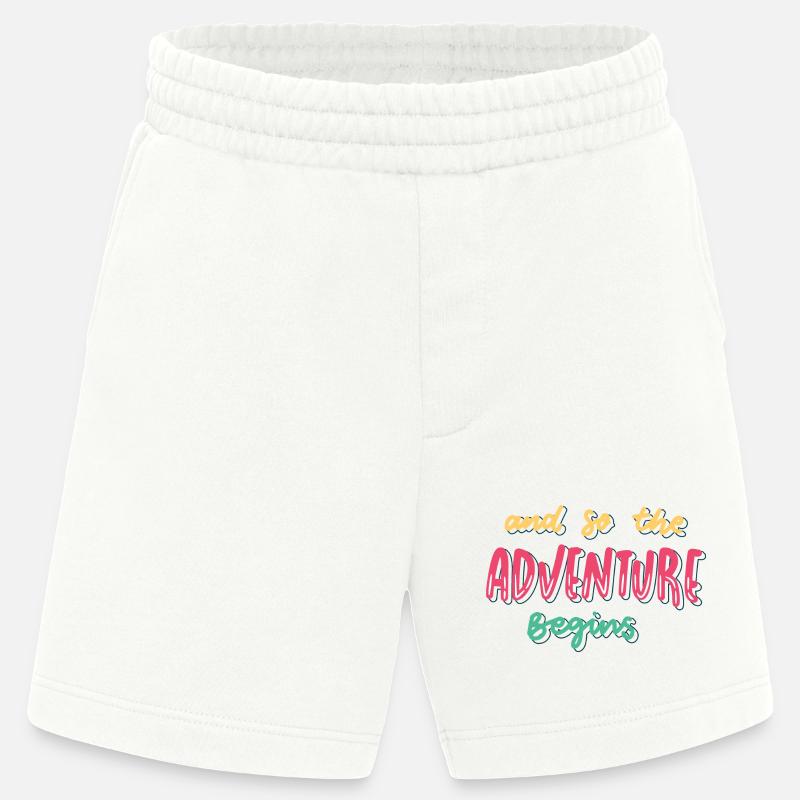 Das Abenteuer kann beginnen - Heavyweight Shorts - made by SPREAD  - OFF WHITE