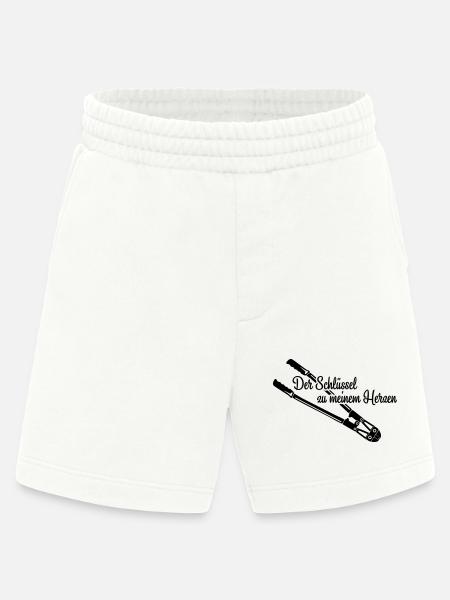 Schlüssel zum Herz Love - Heavyweight Shorts - made by SPREAD  - OFF WHITE