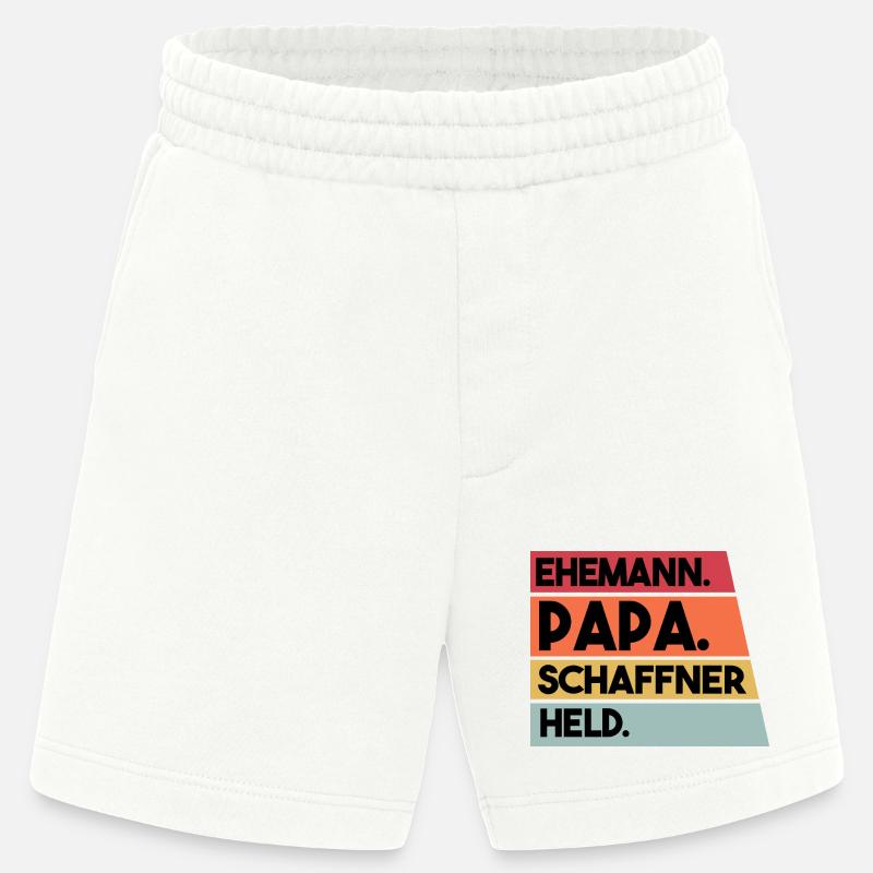 Ehemann Papa Schaffner Held - Heavyweight Shorts - made by SPREAD  - OFF WHITE