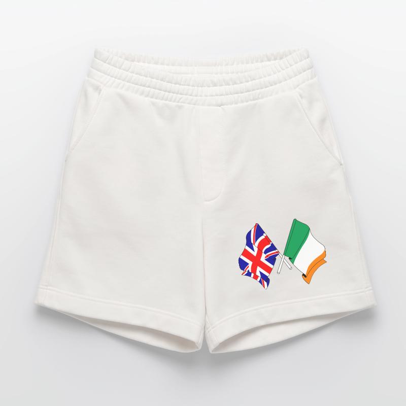 Drapeau de l’Angleterre et drapeau de l’Irlande Short bio épais fabriqué en UE