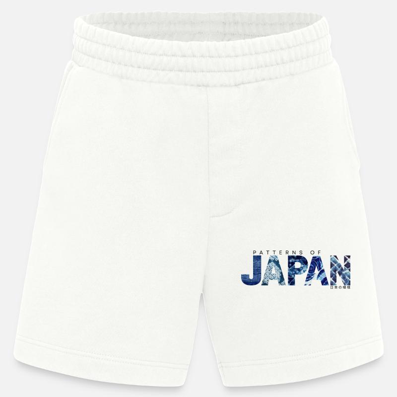 Patterns of Japan - Japanese Patterns - Tradition - Heavyweight Shorts - made by SPREAD  - OFF WHITE