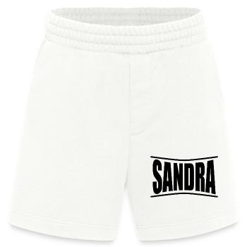 Sandra t-shirt t-shirt idée cadeau - Short bio épais fabriqué en UE - OFF WHITE - Devant