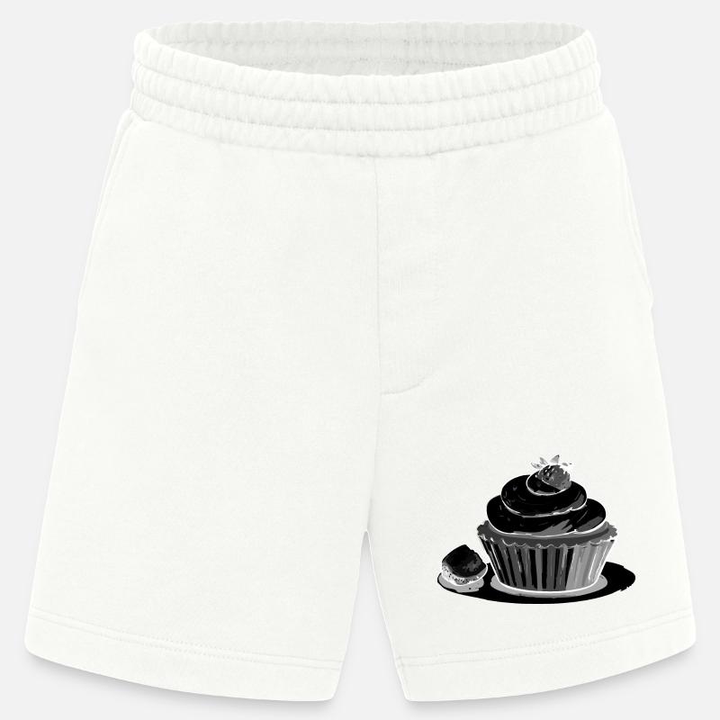 Cupcake Strawberry - Heavyweight Shorts - made by SPREAD  - OFF WHITE