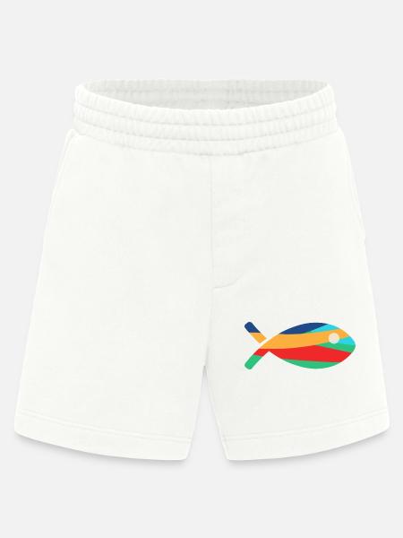 POISSON. - Short bio épais fabriqué en UE - OFF WHITE