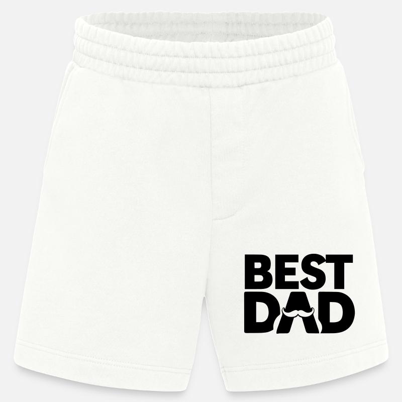 Bester Papa – Papa Geschenk Design - Heavyweight Shorts - made by SPREAD  - OFF WHITE