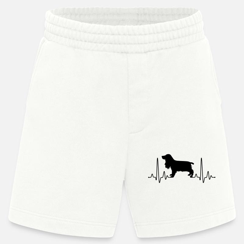 Cocker Spaniel Plus - Heavyweight Shorts - made by SPREAD  - OFF WHITE