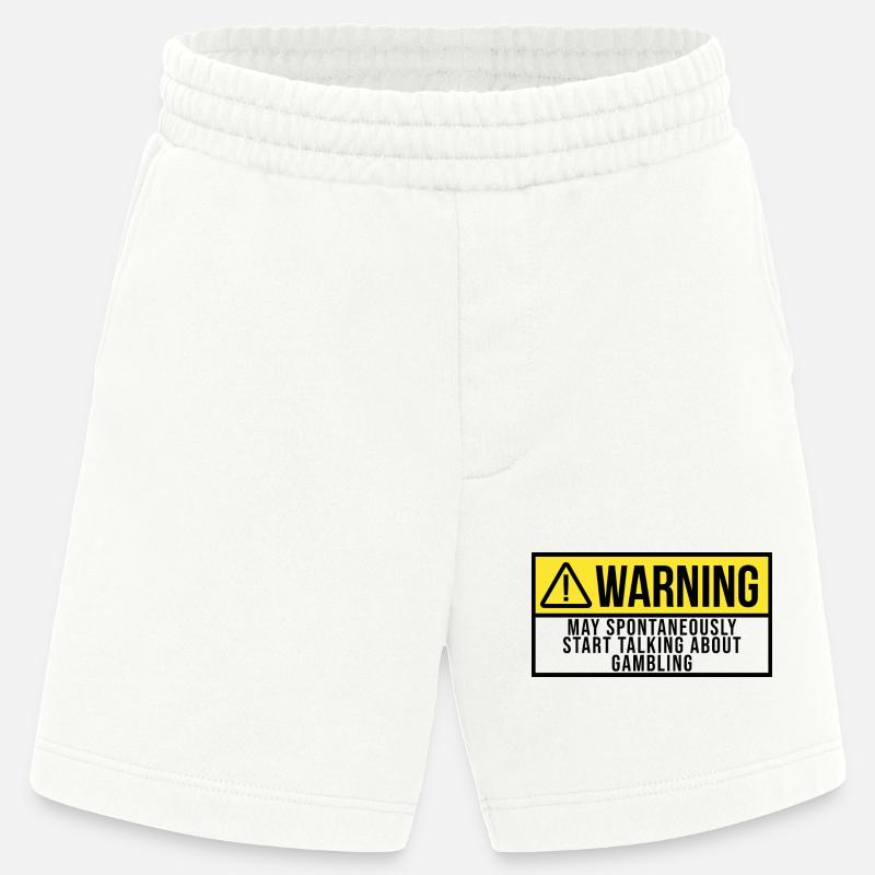 gioco d'azzardo - Pantaloncini ecologici Heavyweight Made in UE - OFF WHITE