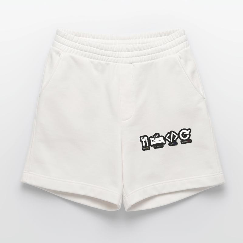 Code Sleep Repeat Developer Life Short bio épais fabriqué en UE