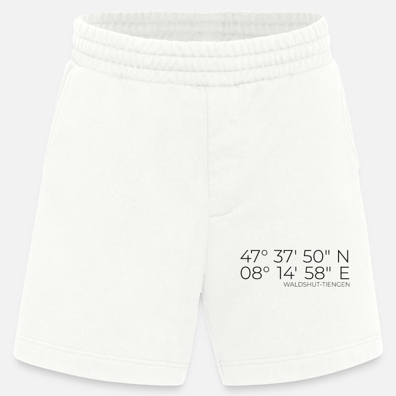 Coordonnées Waldshut-Tiengen - Short bio épais fabriqué en UE - OFF WHITE