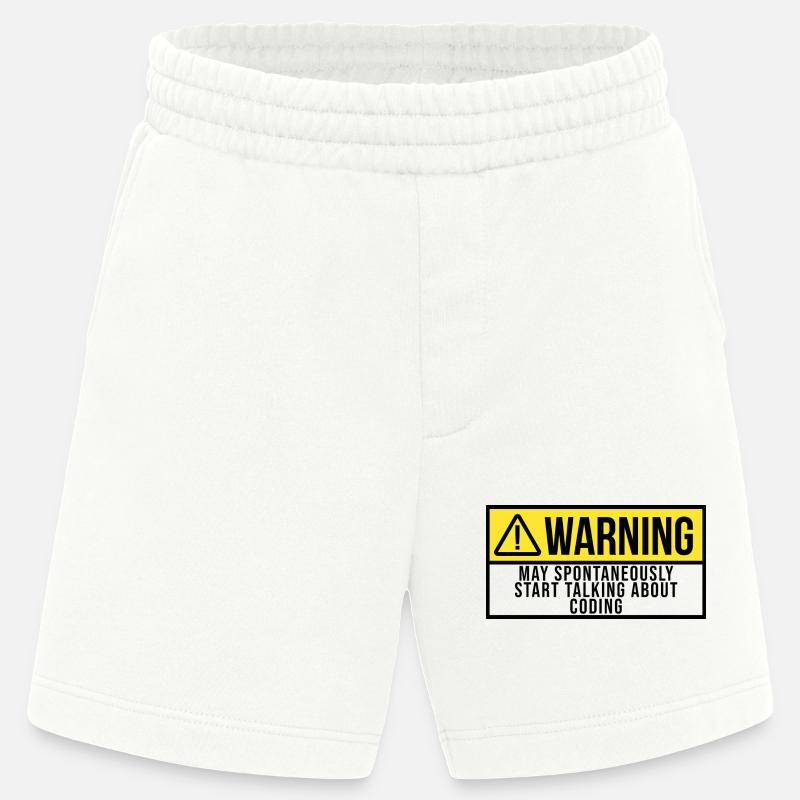 codage - Short bio épais fabriqué en UE - OFF WHITE