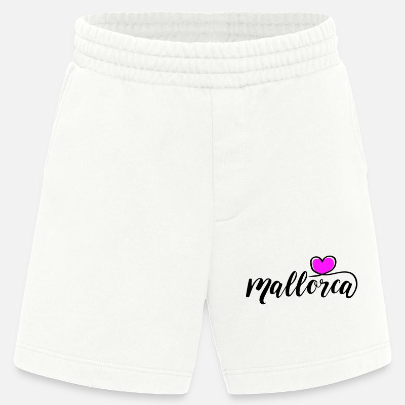 Mallorca Herz - Heavyweight Shorts - made by SPREAD  - OFF WHITE