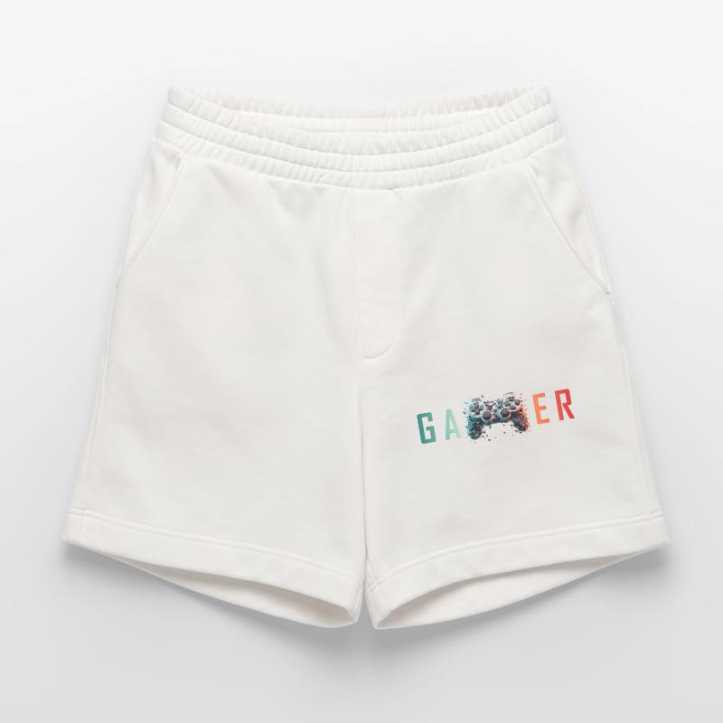 Gamer Exploding Controller Design Heavyweight Shorts - made by SPREAD 