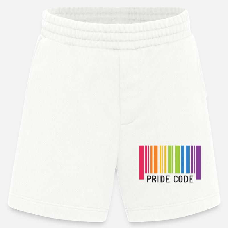 LGBT Pride Month - Pride Code - Heavyweight Shorts - made by SPREAD  - OFF WHITE