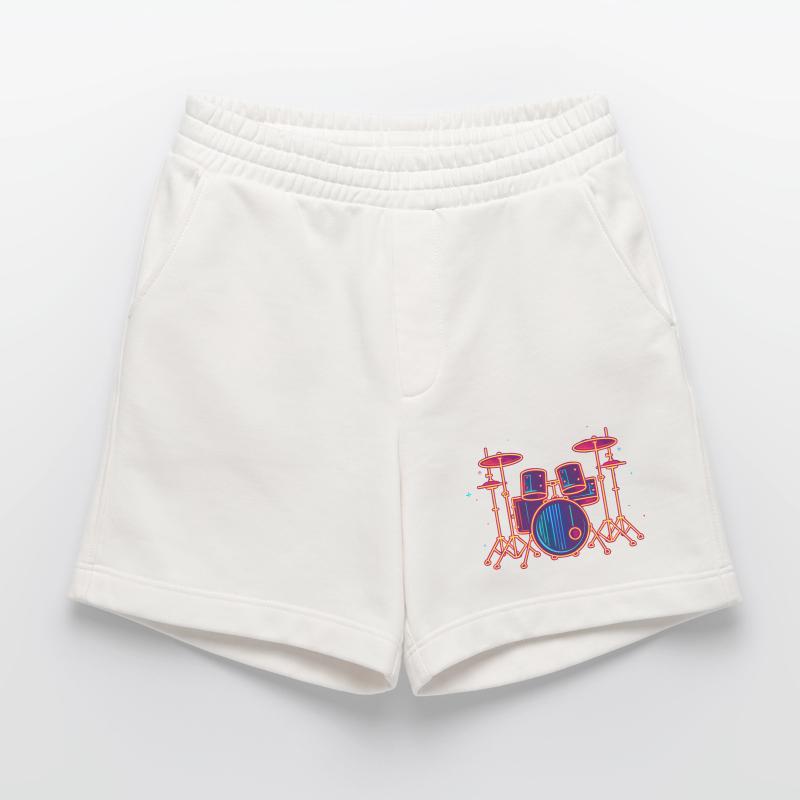 Drums Graphics Heavyweight Shorts - made by SPREAD 