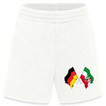 Flagge Deutschland, Nordrhein-Westfalen - Heavyweight Shorts - made by SPREAD  - OFF WHITE - Vorne