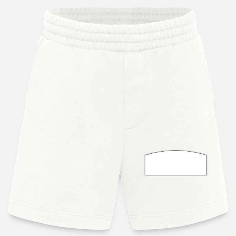 Schreibfeld weiss | text field - Heavyweight Shorts - made by SPREAD  - OFF WHITE