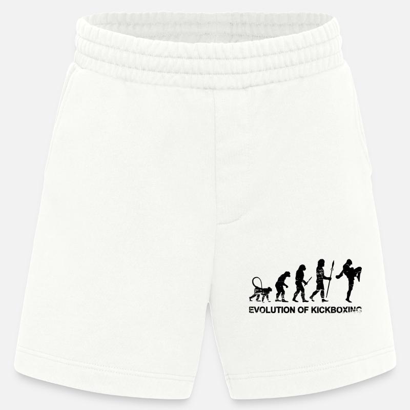 Evolution des Kickboxens - Heavyweight Shorts - made by SPREAD  - OFF WHITE