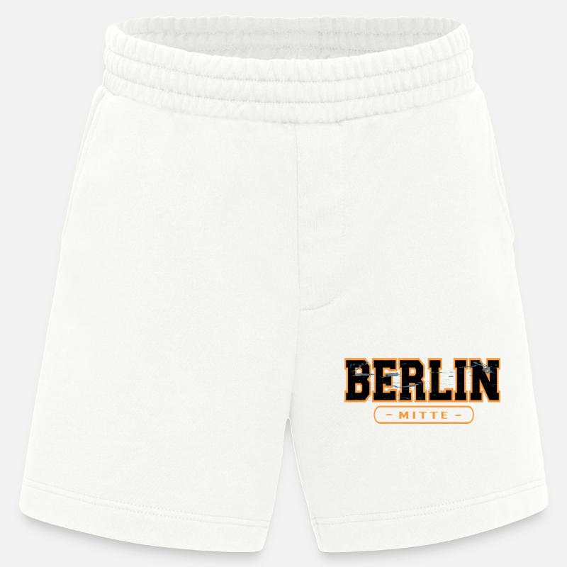 Berlin Mitte Umriss - Heavyweight Shorts - made by SPREAD  - OFF WHITE