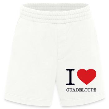I LOVE GUADELOUPE - Heavyweight Shorts - made by SPREAD  - OFF WHITE - Vorne