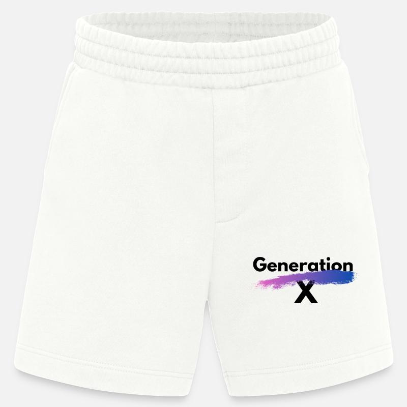 Generation X - Heavyweight Shorts - made by SPREAD  - OFF WHITE
