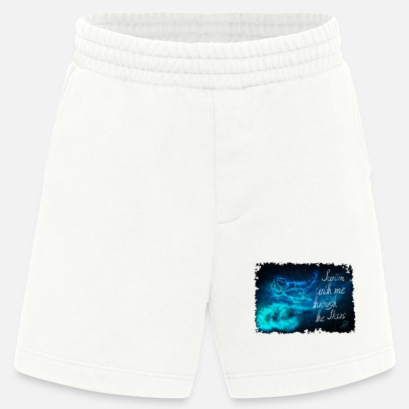 Nagez à travers les étoiles - Short bio épais fabriqué en UE - OFF WHITE