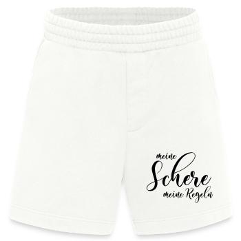 Meine Schere Meine Regeln Berufe-Sprüche Friseur - Heavyweight Shorts - made by SPREAD  - OFF WHITE - Vorne