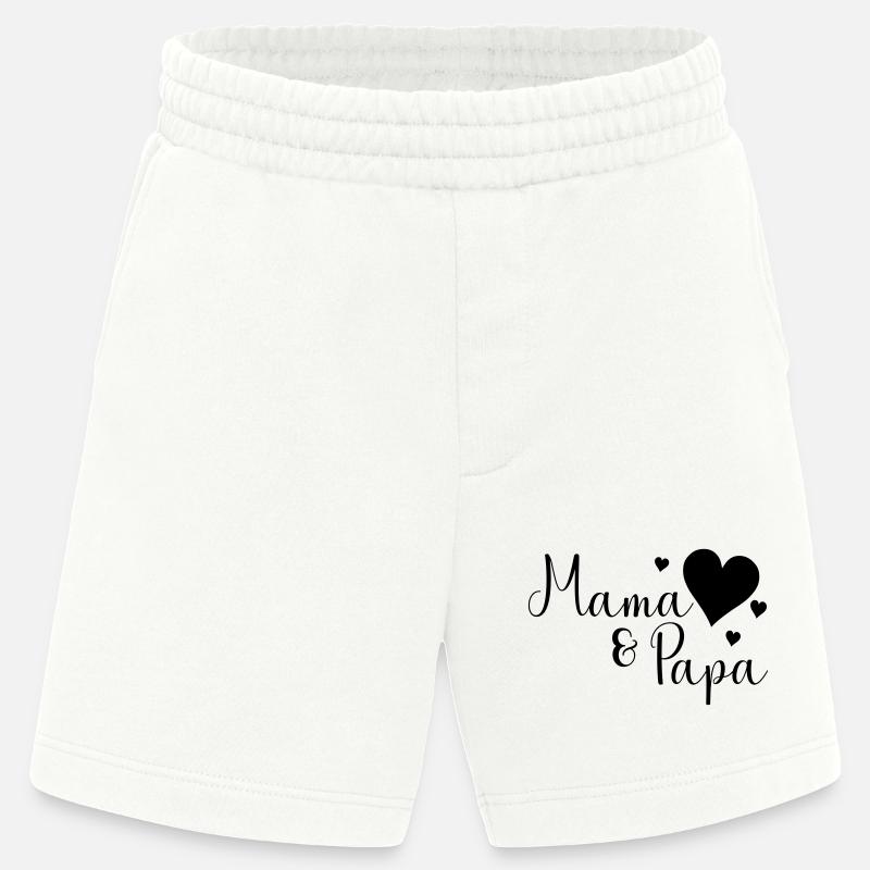 Mama und Papa - Heavyweight Shorts - made by SPREAD - OFF WHITE