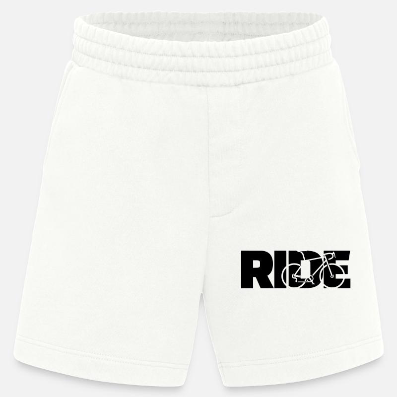 Balade : vélo de course - Short bio épais fabriqué en UE - OFF WHITE
