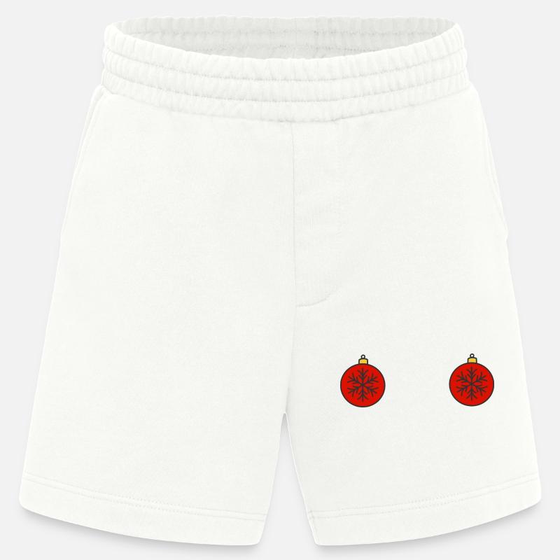 Weihnachtskugeln - Heavyweight Shorts - made by SPREAD  - OFF WHITE