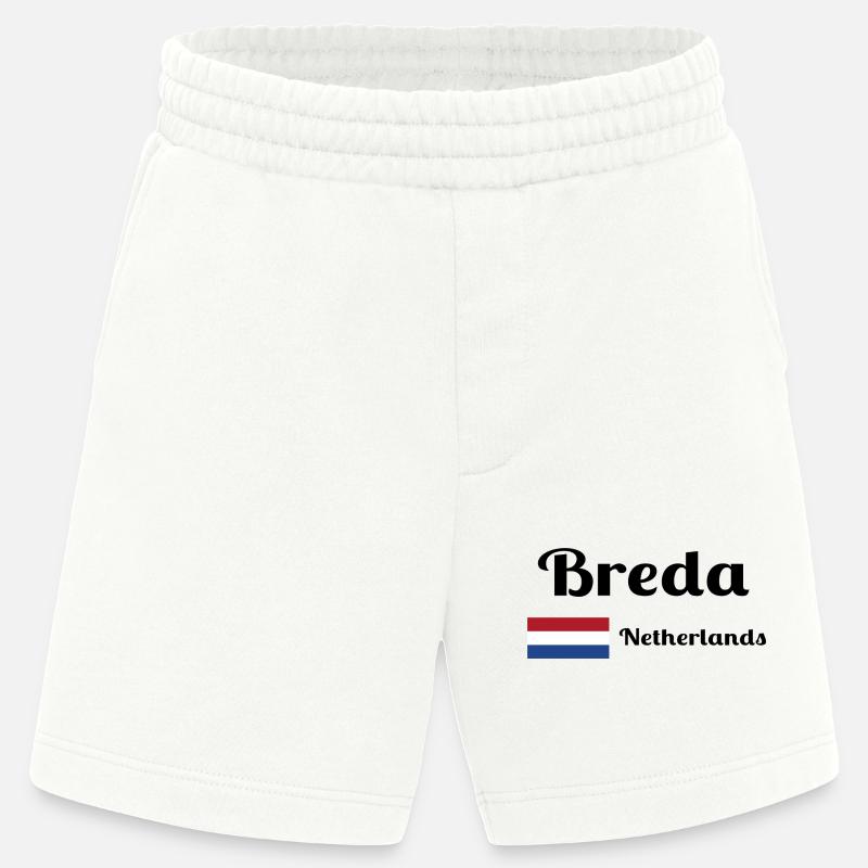 Breda Niederlande - Stilvolle Drucke - Heavyweight Shorts - made by SPREAD  - OFF WHITE
