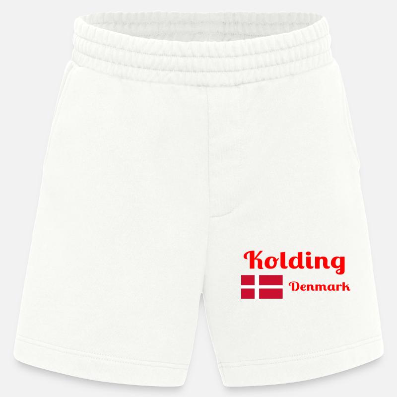 Kolding Dänemark - Stilvolle Drucke - Heavyweight Shorts - made by SPREAD - OFF WHITE