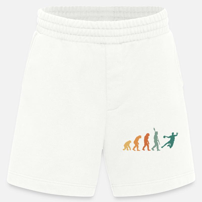 Evolution Handball Retro - Heavyweight Shorts - made by SPREAD  - OFF WHITE