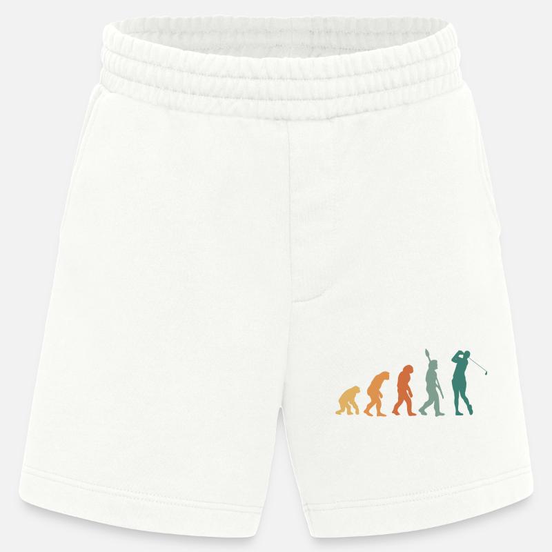 Evolution Golf Retro - Heavyweight Shorts - made by SPREAD  - OFF WHITE