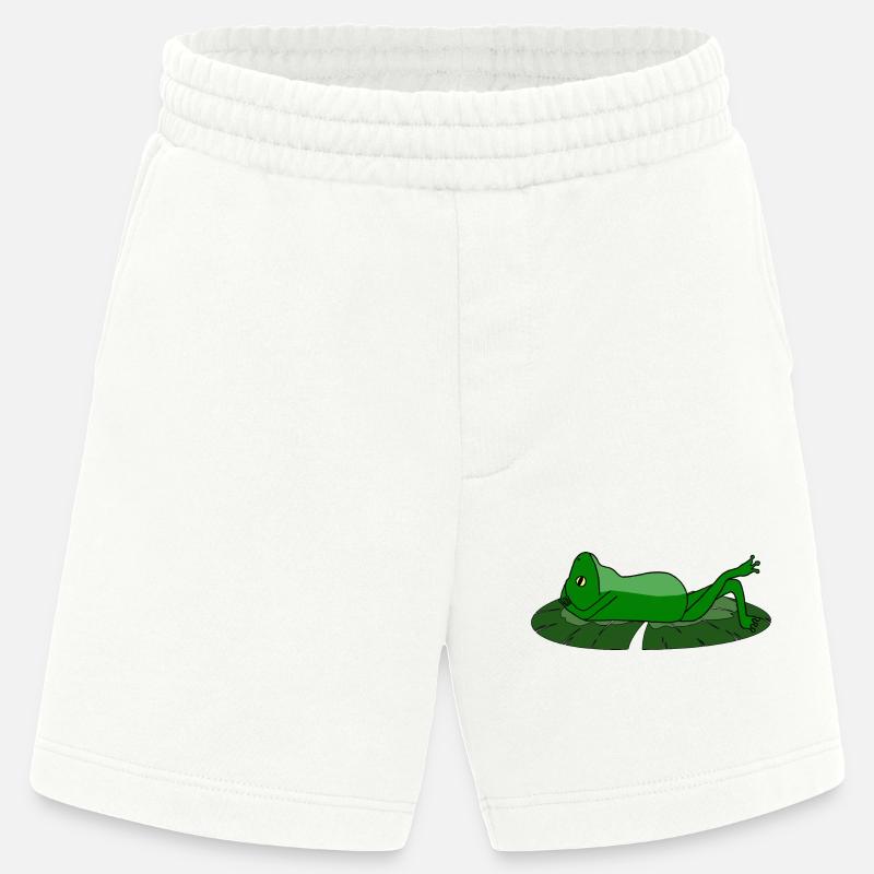 Frog Toad Chill Toad - Heavyweight Shorts - made by SPREAD  - OFF WHITE