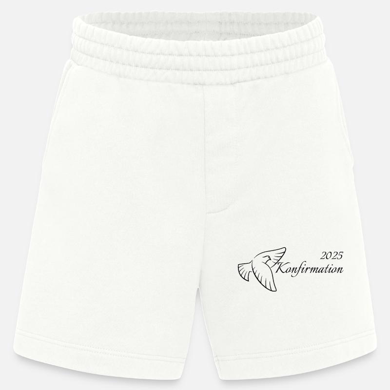 Konfirmation 2025 fliegende Taube Heiliger Geist - Heavyweight Shorts - made by SPREAD  - OFF WHITE