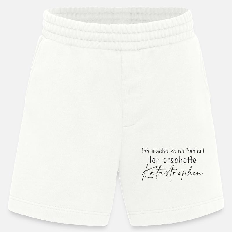 Ich mache keine Fehler Katastrophen - Heavyweight Shorts - made by SPREAD  - OFF WHITE