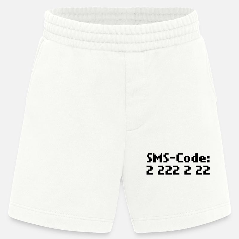 sms-code 2 222 2 22 - Heavyweight Shorts - made by SPREAD  - OFF WHITE
