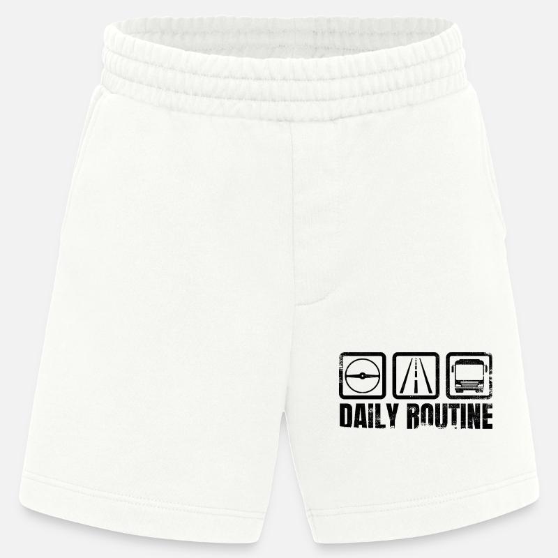 Busfahrer Routine - Heavyweight Shorts - made by SPREAD  - OFF WHITE