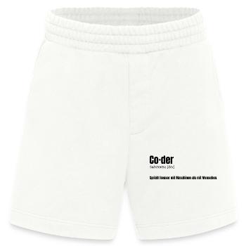 Coder - witziges Design für Entwickler - Heavyweight Shorts - made by SPREAD  - OFF WHITE - Vorne