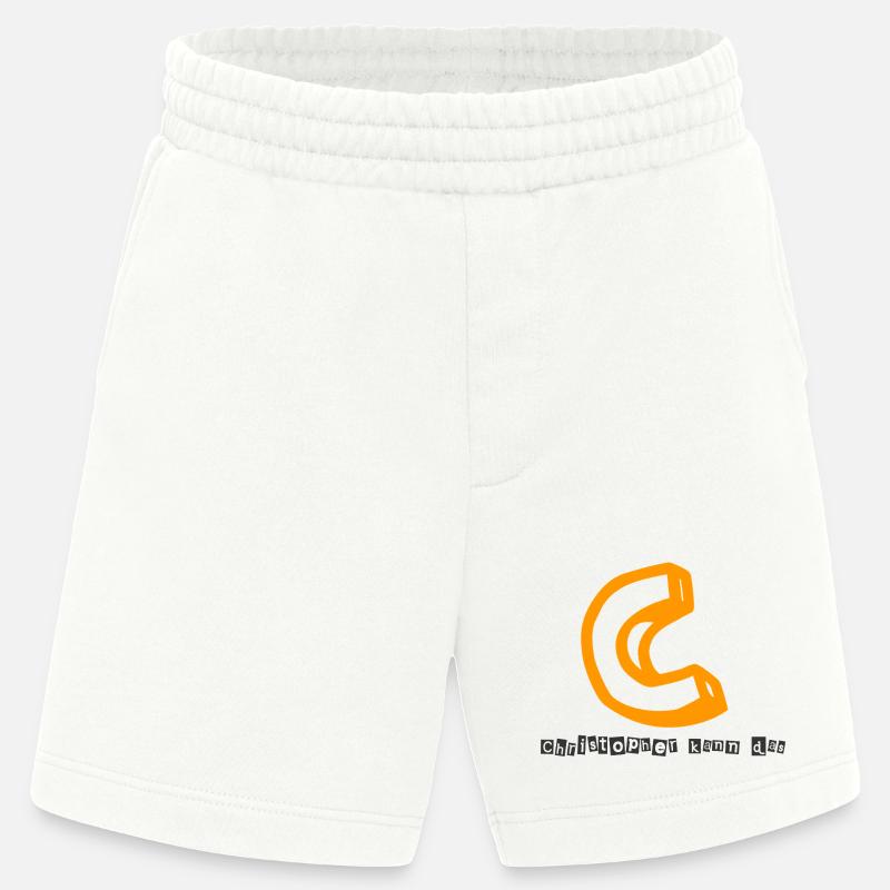 Christopher kann das Abstrakter Kaugummi-Print - Heavyweight Shorts - made by SPREAD - OFF WHITE