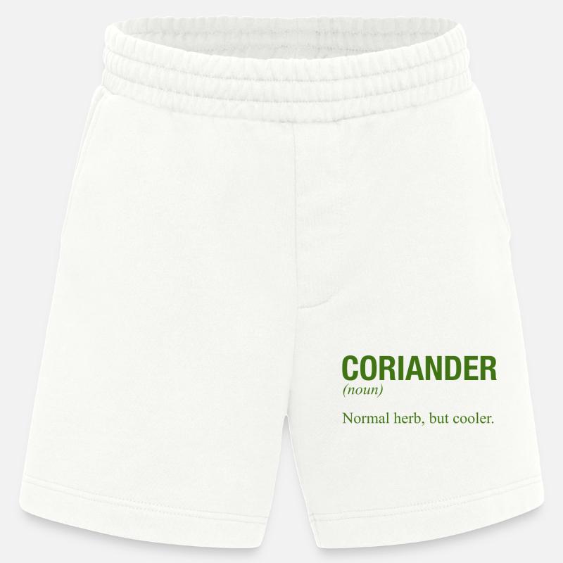 CORIANDRE - Short bio épais fabriqué en UE - OFF WHITE