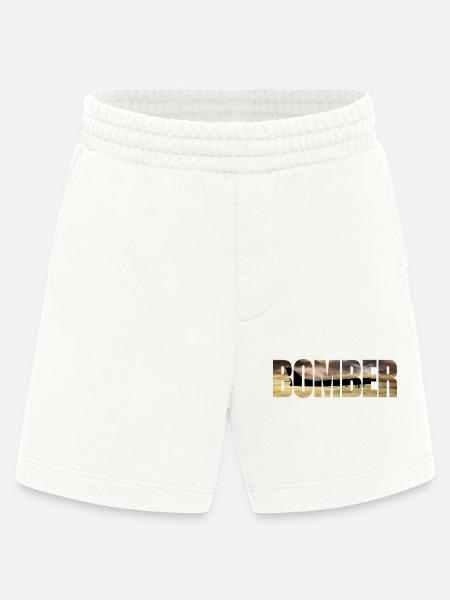 Bomber Tu-95 - Heavyweight Shorts - made by SPREAD  - OFF WHITE