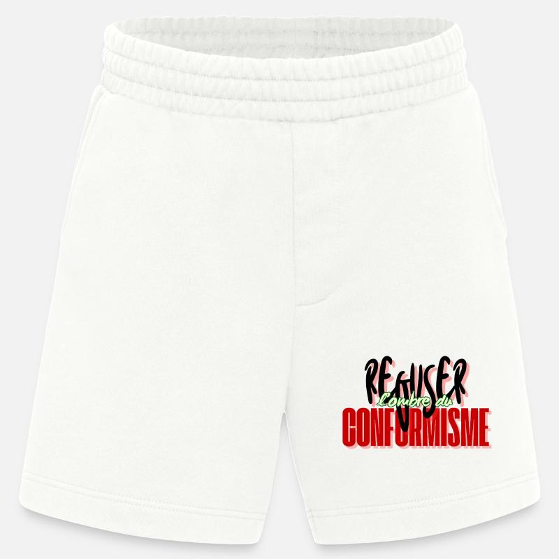Refusing conformism - Heavyweight Shorts - made by SPREAD  - OFF WHITE