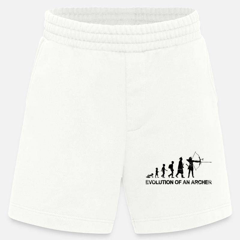 Évolution d’un archer - Short bio épais fabriqué en UE - OFF WHITE