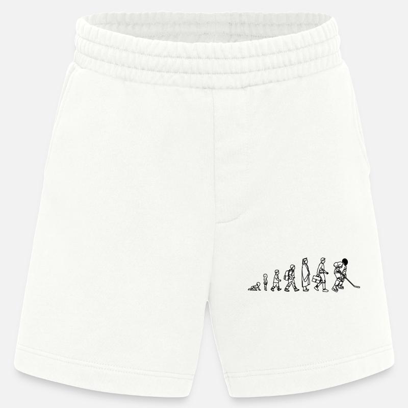 Evolution Eishockeyspieler - Heavyweight Shorts - made by SPREAD  - OFF WHITE