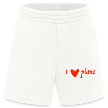 I love piano - Heavyweight Shorts - made by SPREAD  - OFF WHITE - Vorne